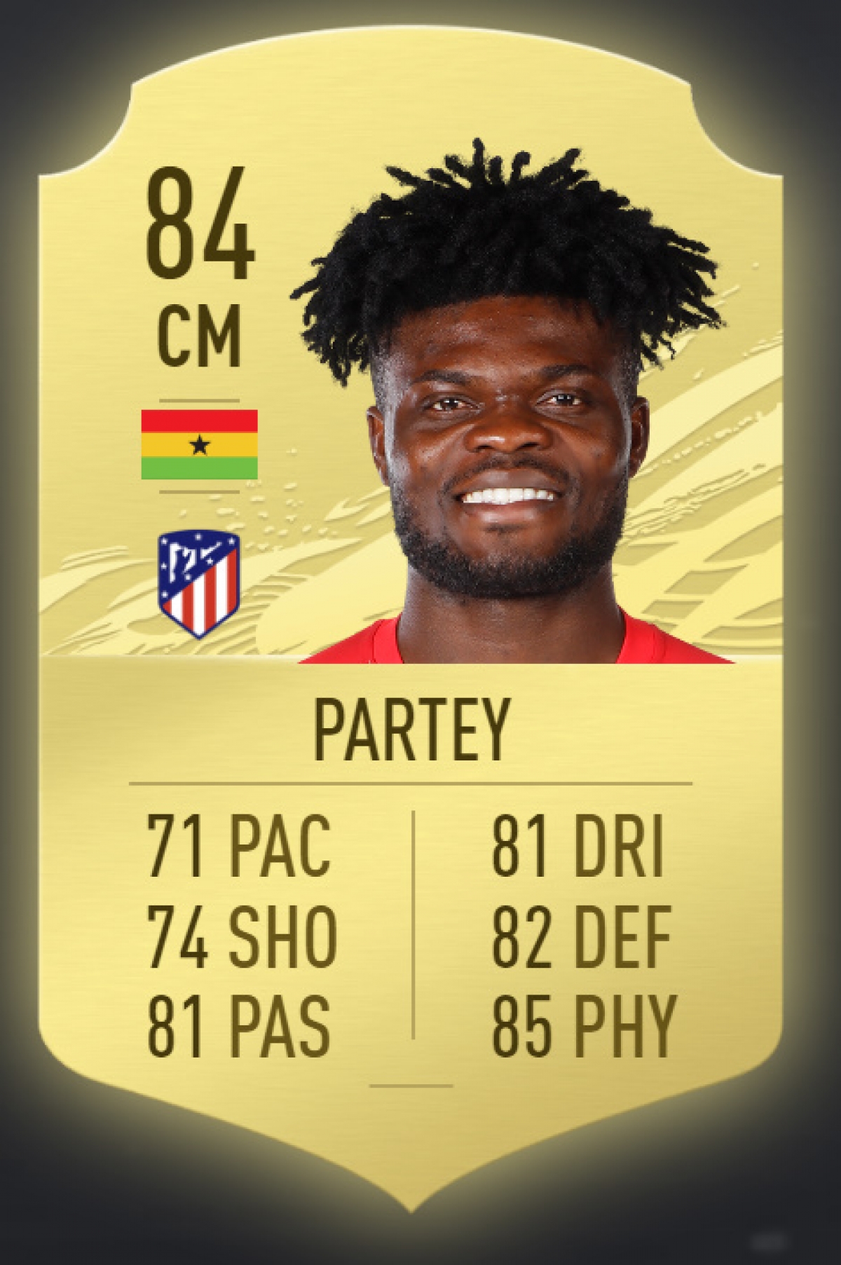 Partey (Ghana/Atletico - Chỉ số chung 84)