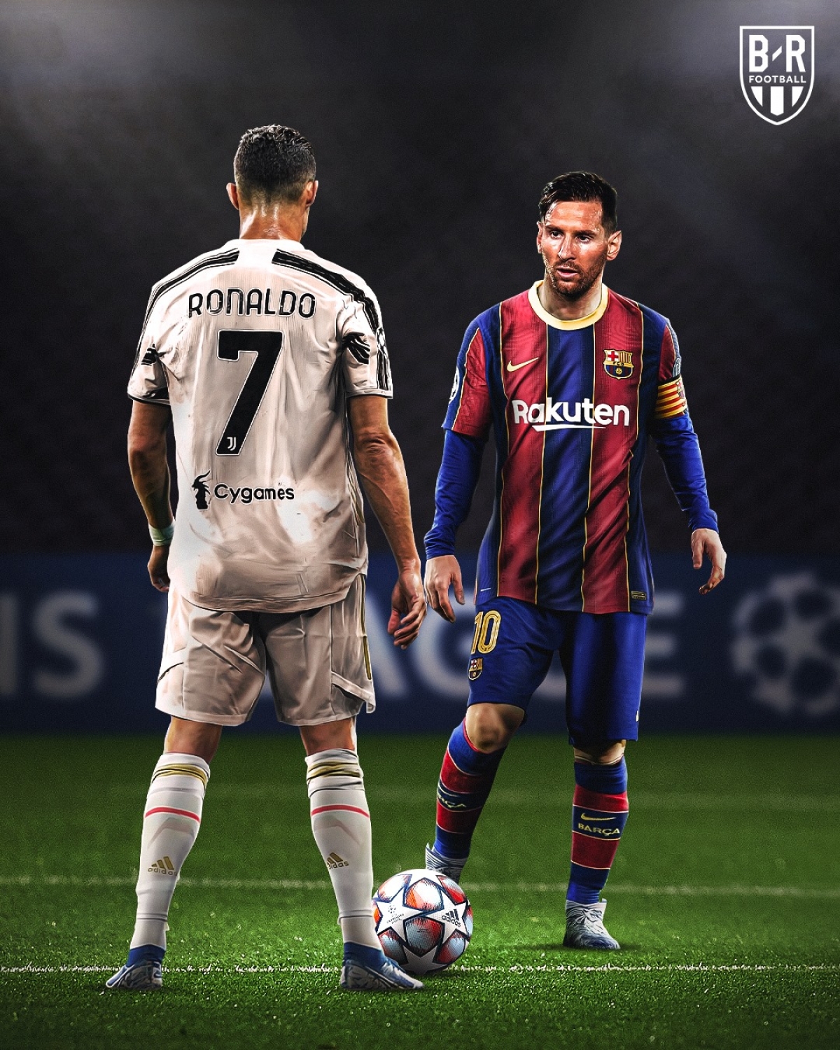 Cristiano Ronaldo và Lionel Messi sẽ đối đầu ở vòng bảng Champions League mùa này. (Ảnh: Bleacher Reports)