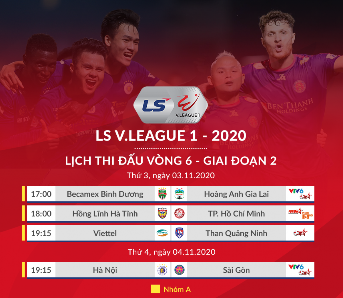 Vòng 6 giai đoạn II V-League 2020: Không có chỗ cho sai lầm