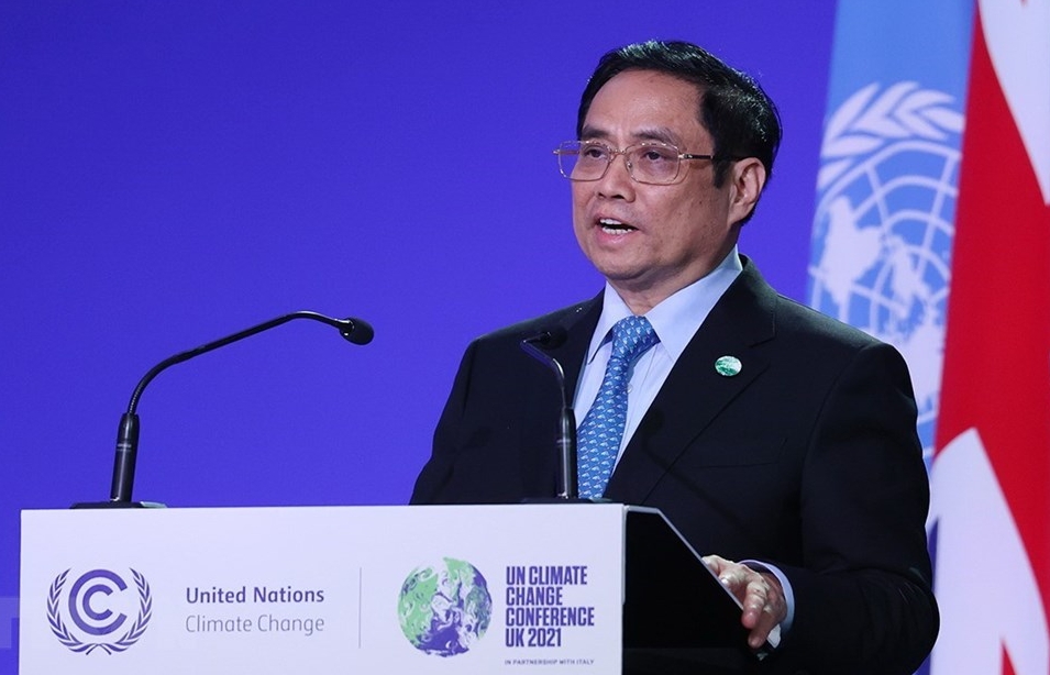 Thủ tướng Chính phủ Phạm Minh Chính phát biểu tại hội nghị COP26
